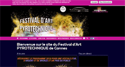 Desktop Screenshot of festival-pyrotechnique-cannes.com