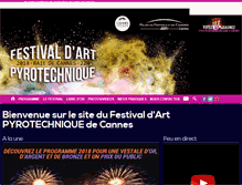 Tablet Screenshot of festival-pyrotechnique-cannes.com